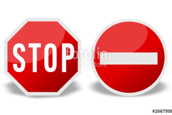Stop inscription