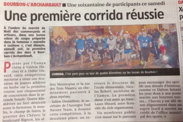Corrida de Bourbon L’Archambault